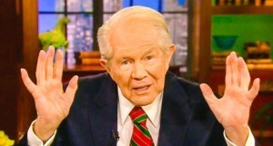 A photo of antigay televangelist Pat Robertson.