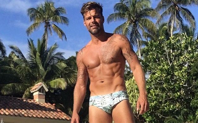 Ricky Martin Shows Off His Dad Bod Poolside