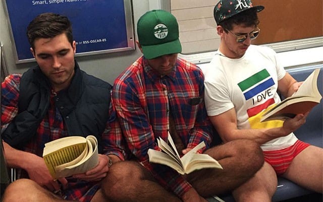 New Yorkers Ditch Their Britches for No Pants Subway Ride