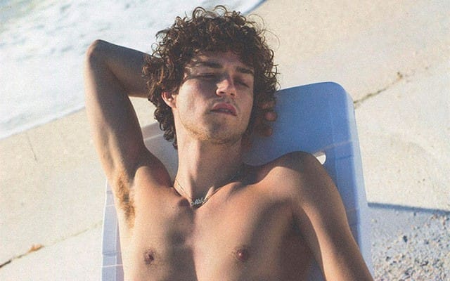 Zachary Quinto’s Beau Miles McMillan Poses for ‘Purple’
