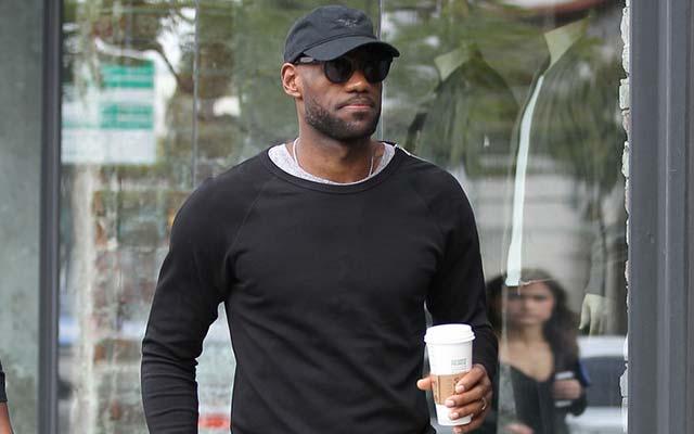 LeBron James Takes a Stroll in Super-Tight Sweats