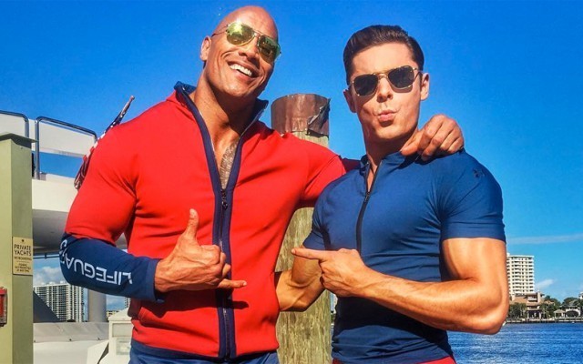 Zac Efron and The Rock Hit the Beach for ‘Baywatch’