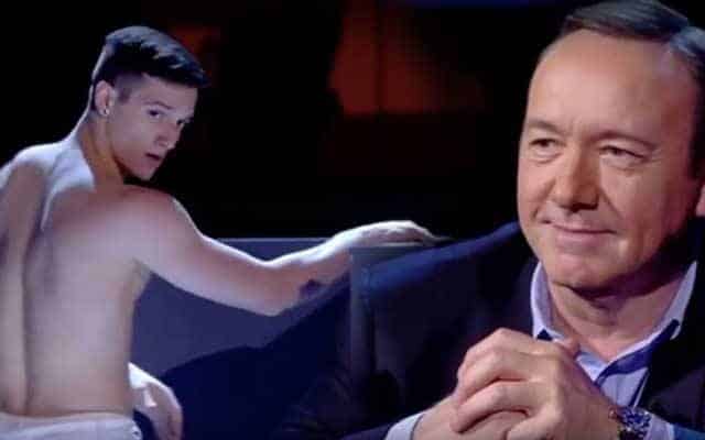 Watch Kevin Spacey React to Seductive Male ‘Entertainers’