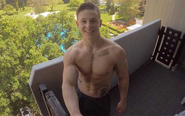 British Gymnast Brinn Bevan Enjoys Booty Massage