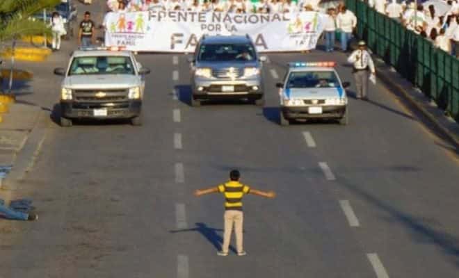 12-Year-Old Boy Takes on 11000 Anti-LGBT Protestors