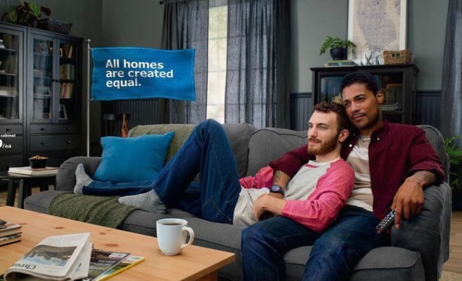 IKEA Features Interracial Gay Couple In New Campaign