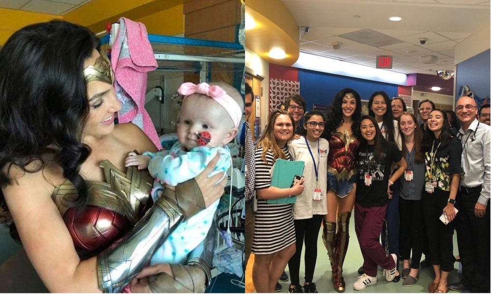 Gal Gadot Visits Children’s Hospital as Wonder Woman