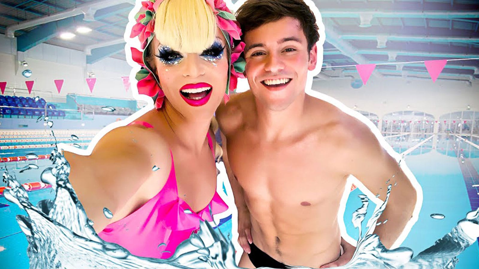 Watch Tom Daley Take Willam Diving in Full Drag