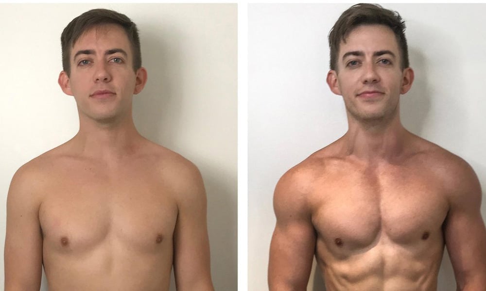 Actor Kevin McHale Reveals a Freshly Cut Bod