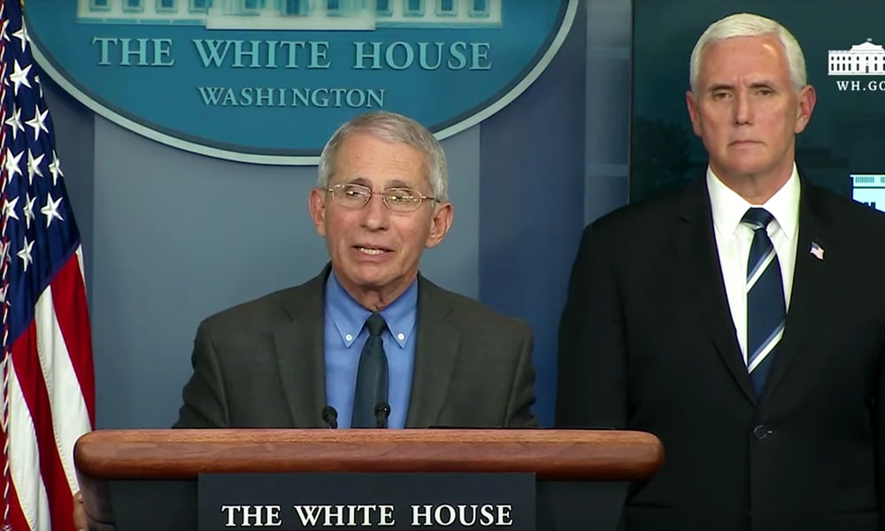 Mike Pence Looks on as Anthony Fauci Acknowledges the ‘Extraordinary Stigma’ Gays Faced