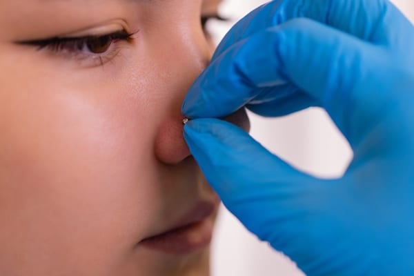 getting nose pierced