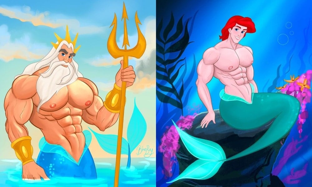 10 Artists Celebrating Beautiful Gay Mermen