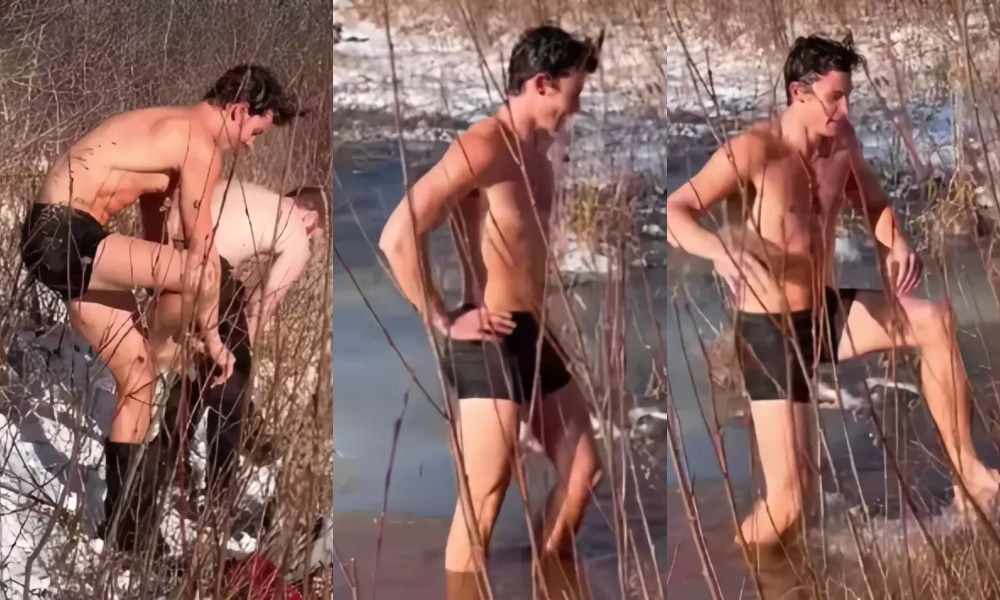 Shawn Mendes Strips Down For an Icy Polar Plunge
