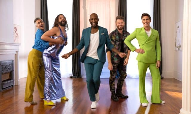 Queer Eye. (L to R) Tan France, Jonathan Van Ness, Karamo Brown, Bobby Berk, Antoni Porowski in Queer Eye.