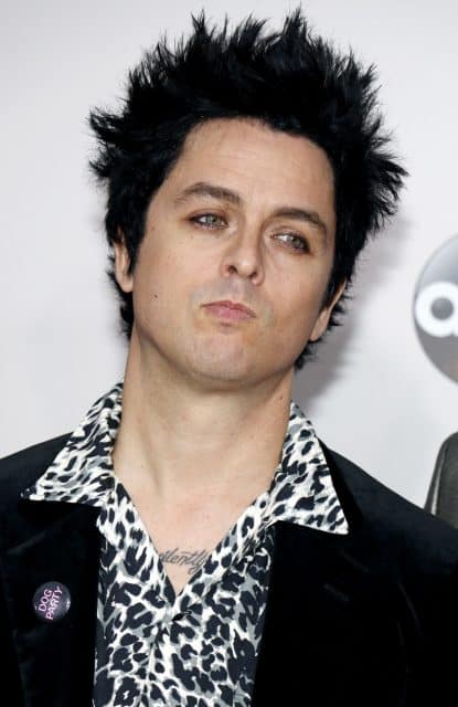 Billie Joe Armstrong of Green Day at the 2016 American Music Awards held at the Microsoft Theater in Los Angeles, USA on November 20, 2016.