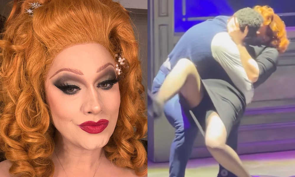 Jinkx Monsoon’s Steamy Stage Kiss with ‘HSM’ Star Corbin Bleu