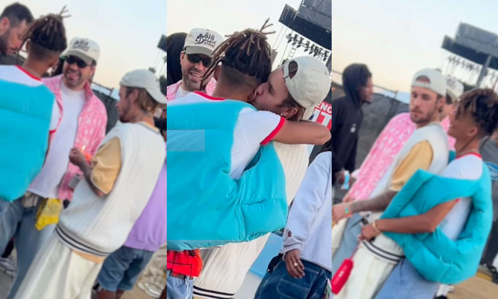 Viral Video: Justin Bieber and Jaden Smith’s Coachella Embrace Sparks Homophobic Outcry