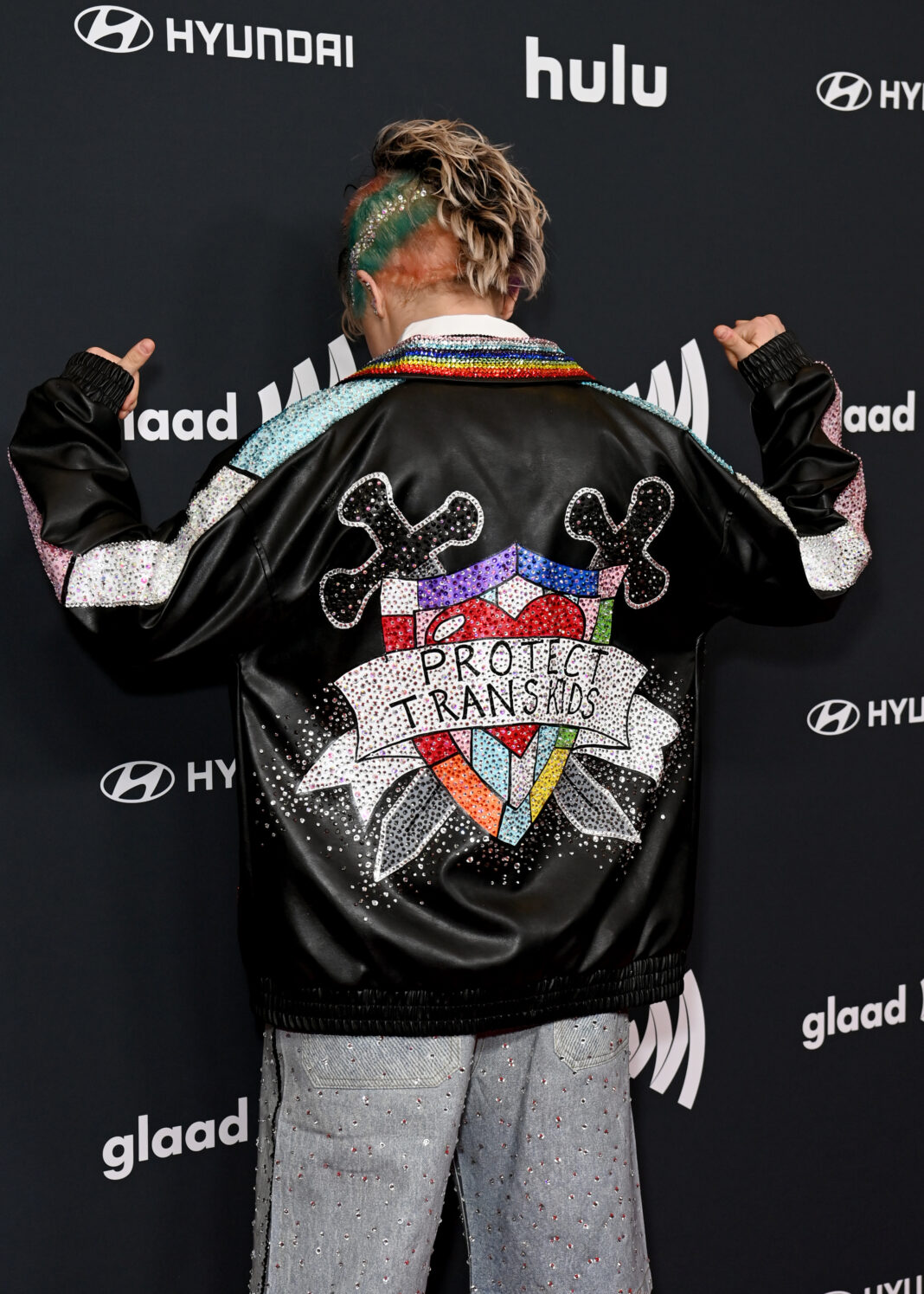 JoJo Siwa attends the 36th Annual GLAAD Media Awards at The Beverly Hilton on March 27, 2025 in Beverly Hills, California. Photo by Jon Kopaloff/Getty Images for GLAAD