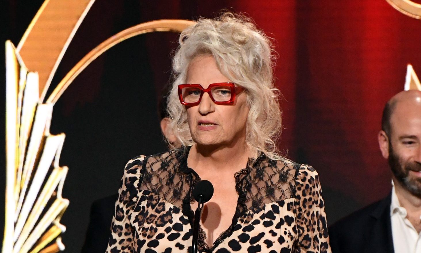 Harper Steele accepts the Outstanding Documentary award for "Will & Harper" onstage during the 36th Annual GLAAD Media Awards at The Beverly Hilton on March 27, 2025 in Beverly Hills, California.