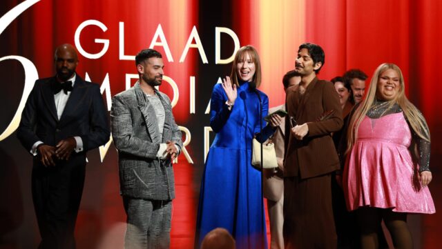 'Hacks' winning Outstanding Comedy Series at the 36th GLAAD Media Awards. Photo: Getty Images