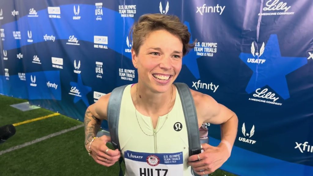 Hiltz, a middle-distance runner who founded the Pride 5k charity race, used their platform to advocate against what they called "ignorance and hate" directed at trans athletes.