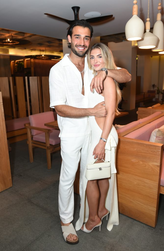Sam Asghari and Brooke Irvine attend the Grand Opening Weekend at The Tryst Puerto Vallarta: Opening Night Party at The Tryst Puerto Vallarta on April 25, 2025 in Puerto Vallarta, Mexico.
