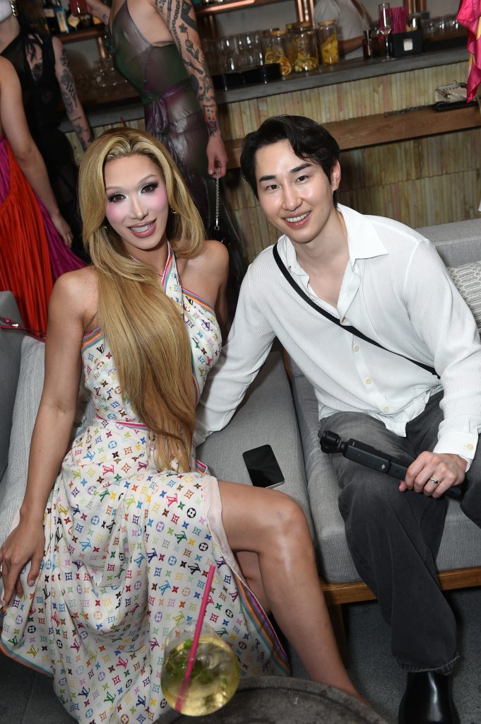 Plastique Tiara and guest attend the Grand Opening Weekend at The Tryst Puerto Vallarta: Opening Night Party at The Tryst Puerto Vallarta on April 25, 2025 in Puerto Vallarta, Mexico.