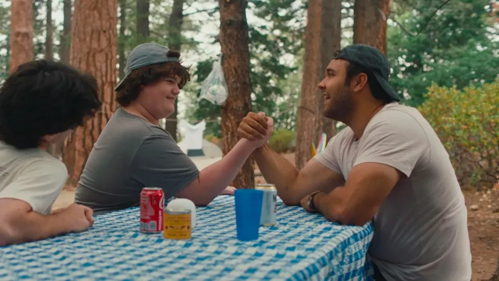 Isaac Krasner as Jamie and David Johnson III as Dan in the coming-of-age comedy BIG BOYS. Photo Credit: Dark Star Pictures.