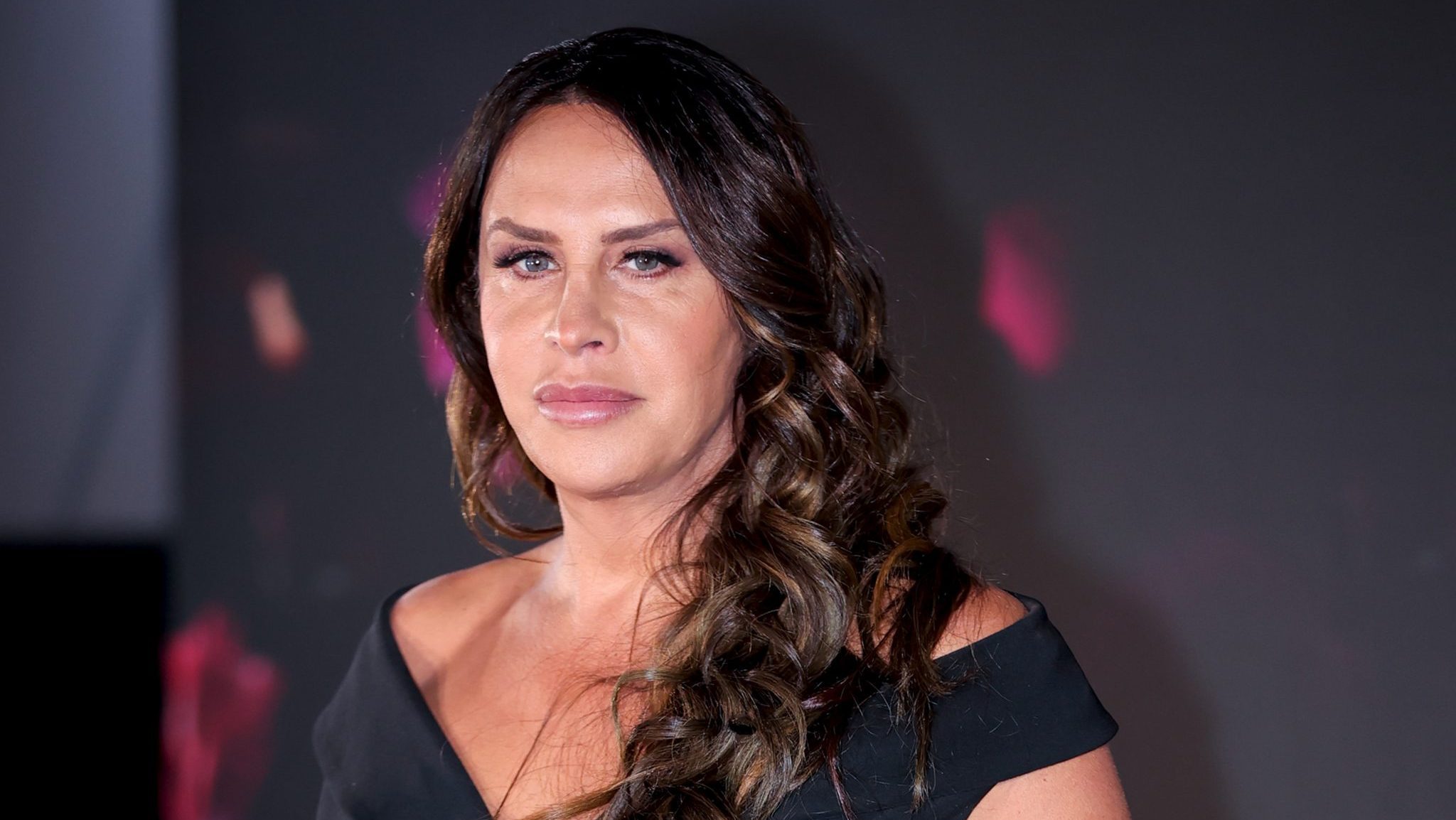 Karla Sofía Gascón poses for photo during a Press Conferece of 'Emilia Pérez' film at Cinepolis Plaza Carso on January 15, 2025 in Mexico City, Mexico.