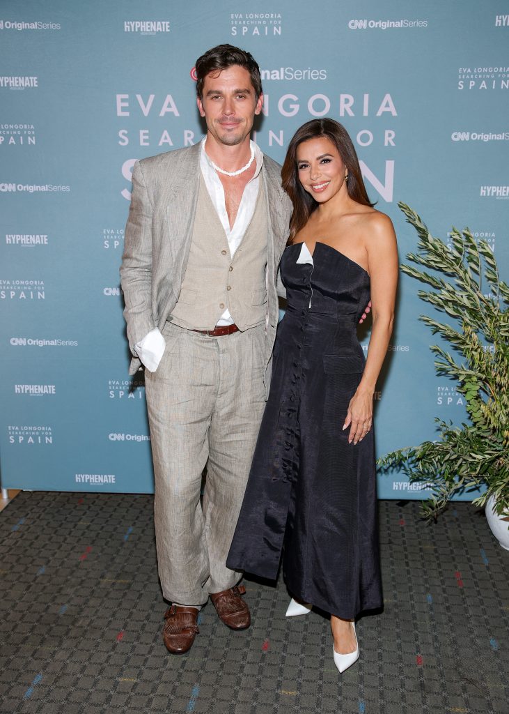 Antoni Porowski and Eva Longoria attend the CNN 'Searching for Spain with Eva Longoria' Screening and Reception in New York City. (Photo: Dimitrios Kambouris/Getty Images)