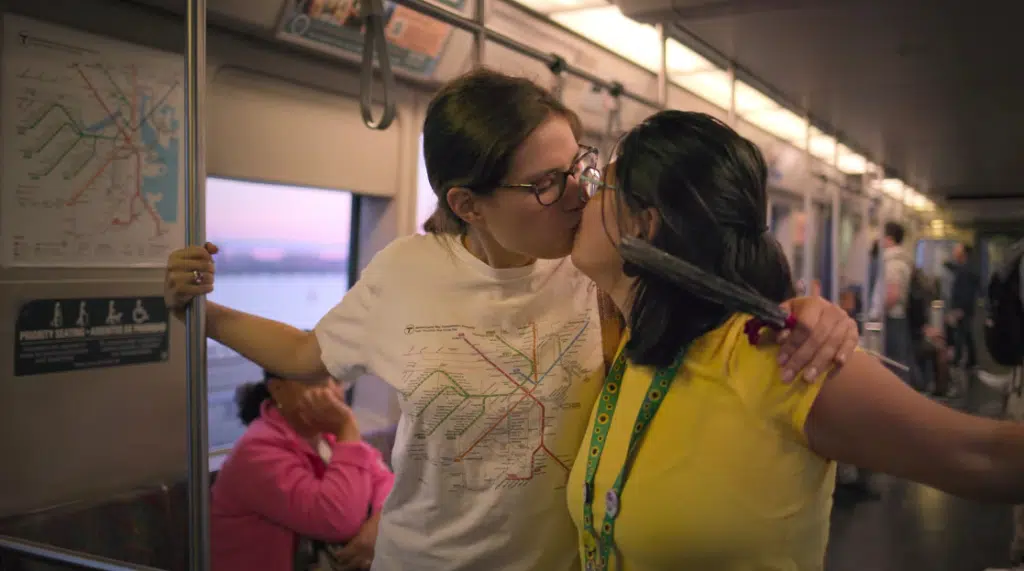 Pari Kim and Tina Zhu Xi Caruso. Photo: Instagram (@blindsided_in_boston)