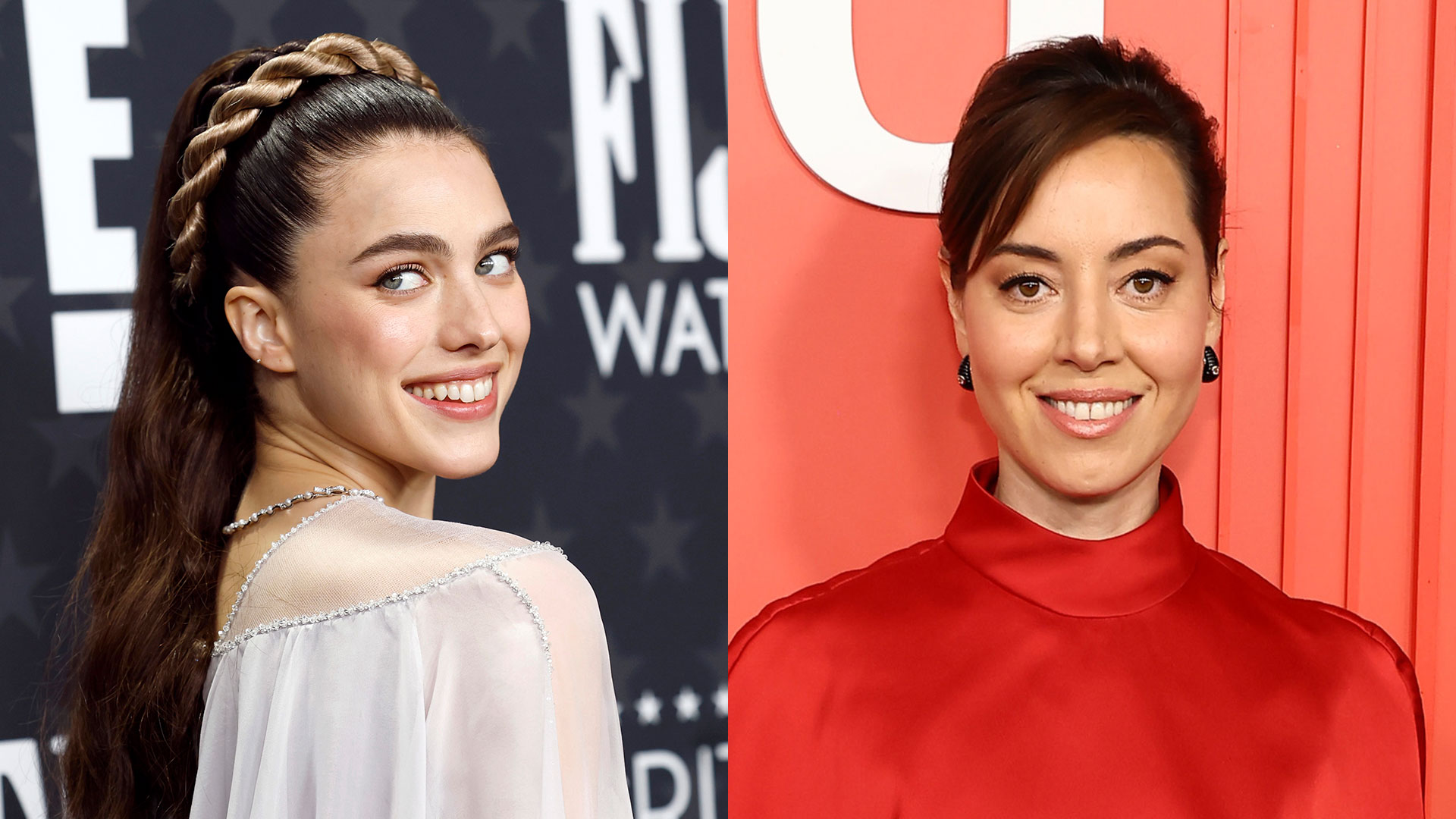 Margaret Qualley and Aubrey Plaza