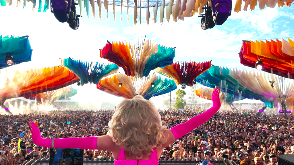 Trixie Mattel at the DoLAB at Coachella.