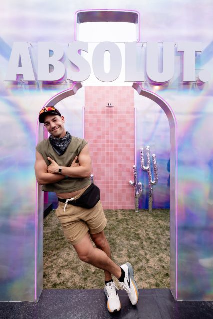 Matt Rogers kicks off Coachella at the Absolut House of Cosmo on Friday, April 11th. Photo Credit: Marissa Joy