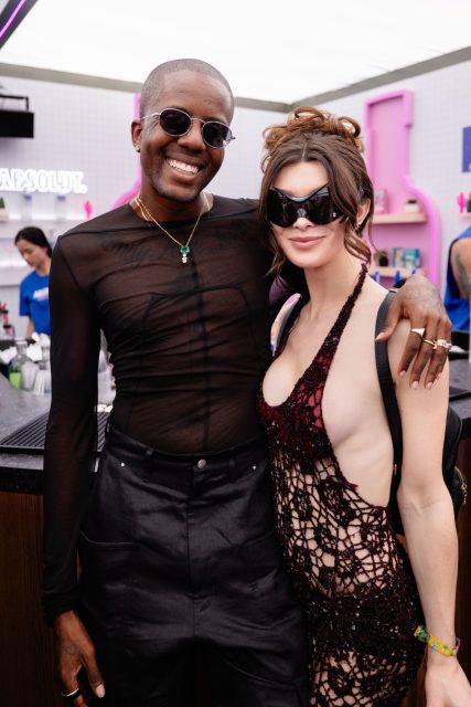 Vas J Morgan and Dylan Mulvaney kick off Coachella at the Absolut House of Cosmo on Friday, April 11th. Photo Credit: Marissa Joy