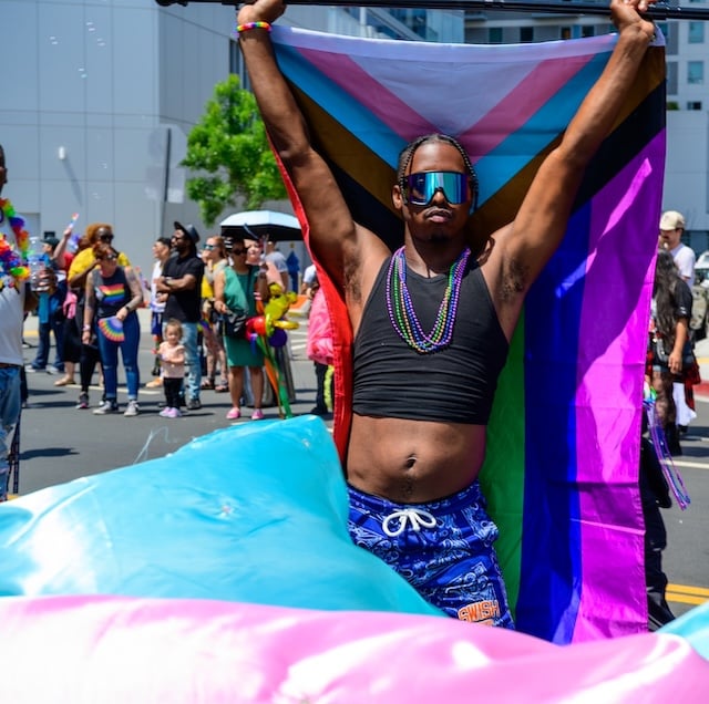 Festival goers enjoy activities at Long Beach Pride.
