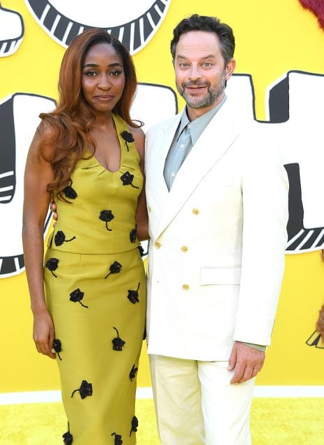 Ayo Edebiri and Nick Kroll arrives at the Netflix's "Big Mouth" Season 8 Premiere (The Final Season) at The Egyptian Theatre Hollywood on May 22, 2025 in Los Angeles, California.