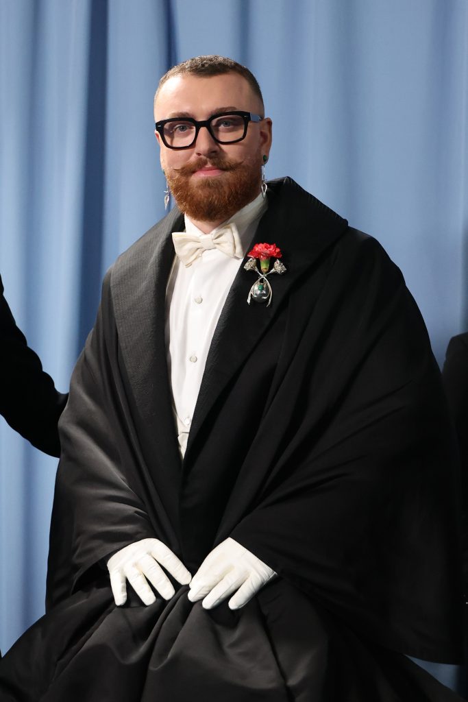 Sam Smith attends the 2025 Met Gala Celebrating "Superfine: Tailoring Black Style" at Metropolitan Museum of Art on May 05, 2025 in New York City.