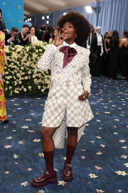 Doechii attends the 2025 Met Gala Celebrating "Superfine: Tailoring Black Style" at Metropolitan Museum of Art on May 05, 2025 in New York City.