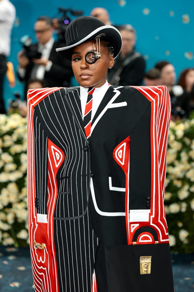 Janelle Monáe attends the 2025 Met Gala Celebrating "Superfine: Tailoring Black Style" at Metropolitan Museum of Art on May 05, 2025 in New York City.