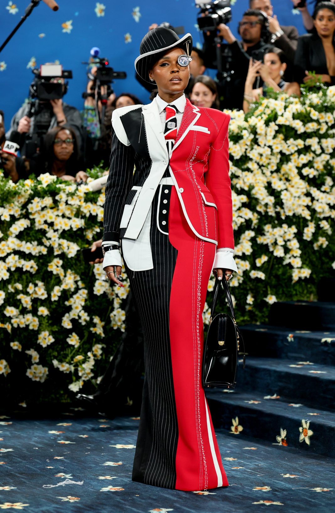 Janelle Monáe attends the 2025 Met Gala Celebrating 'Superfine: Tailoring Black Style' at Metropolitan Museum of Art on May 05, 2025 in New York City. (Photo by Theo Wargo/FilmMagic)