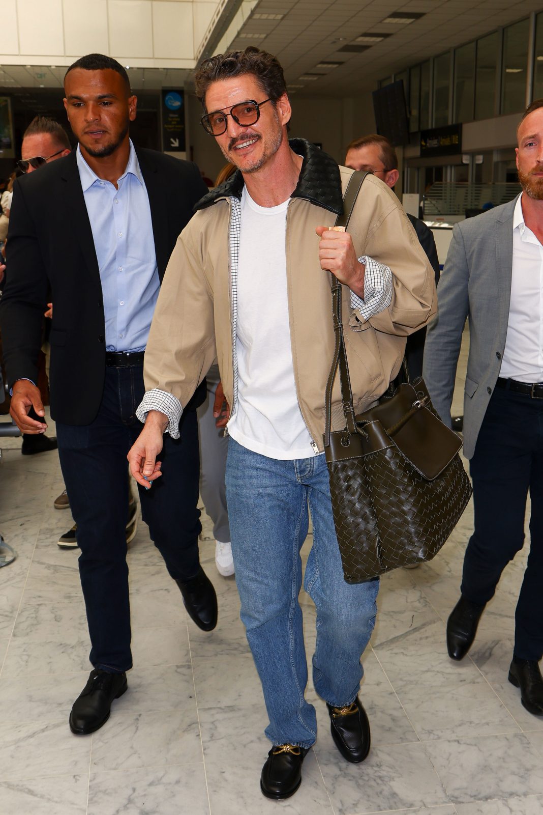 Pedro Pascal is seen at Nice Airport during the 78th Cannes Film Festival on May 16, 2025 in Nice, France. (Photo by Marc Piasecki/GC Images)