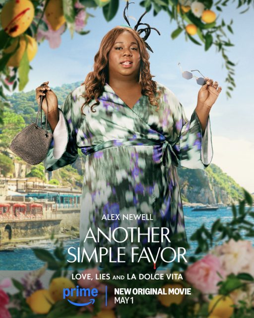 Character poster for Alex Newell in 'Another Simple Favor'