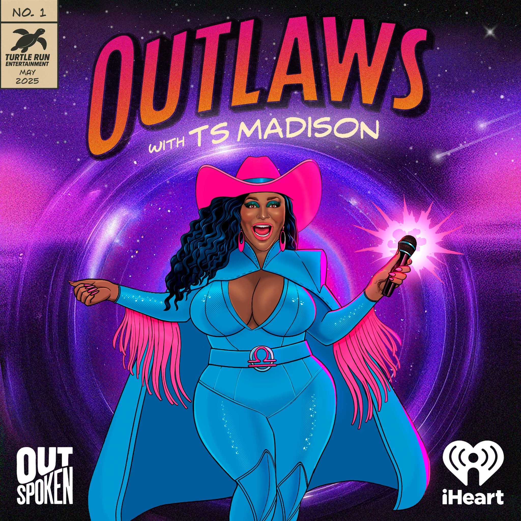 Show art for TS Madison podcast 'Outlaws'.