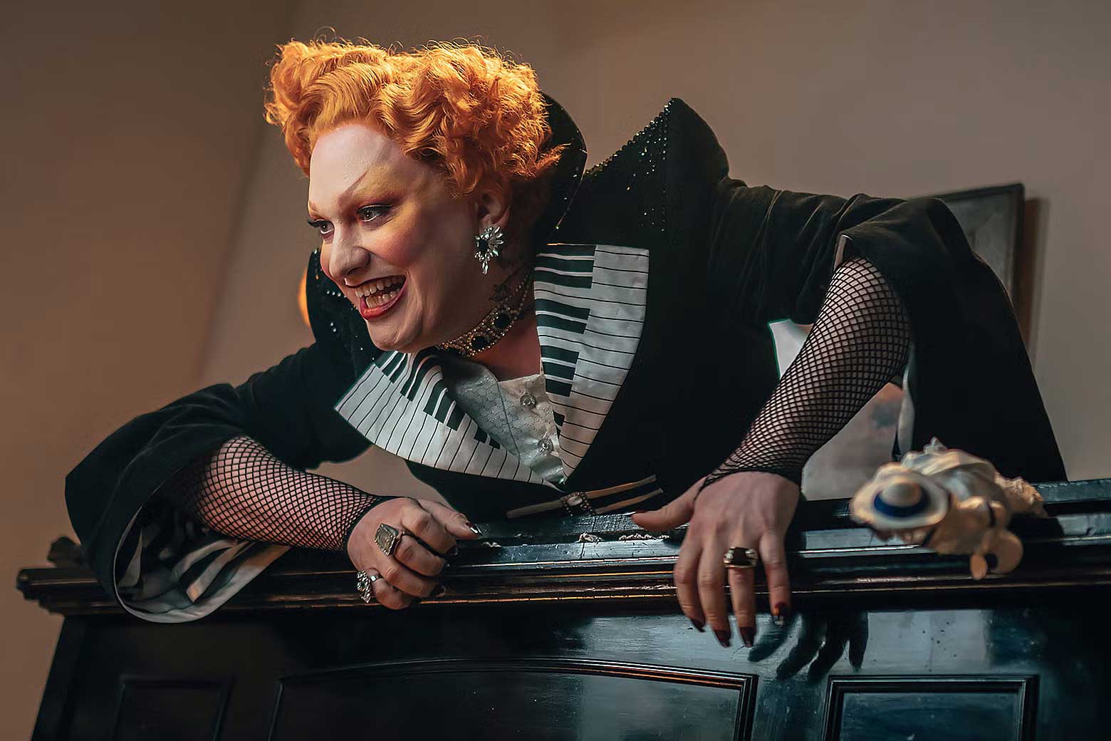 Jinkx Monsoon as the villain, Maestro, in 'Doctor Who.' Photo: BBC