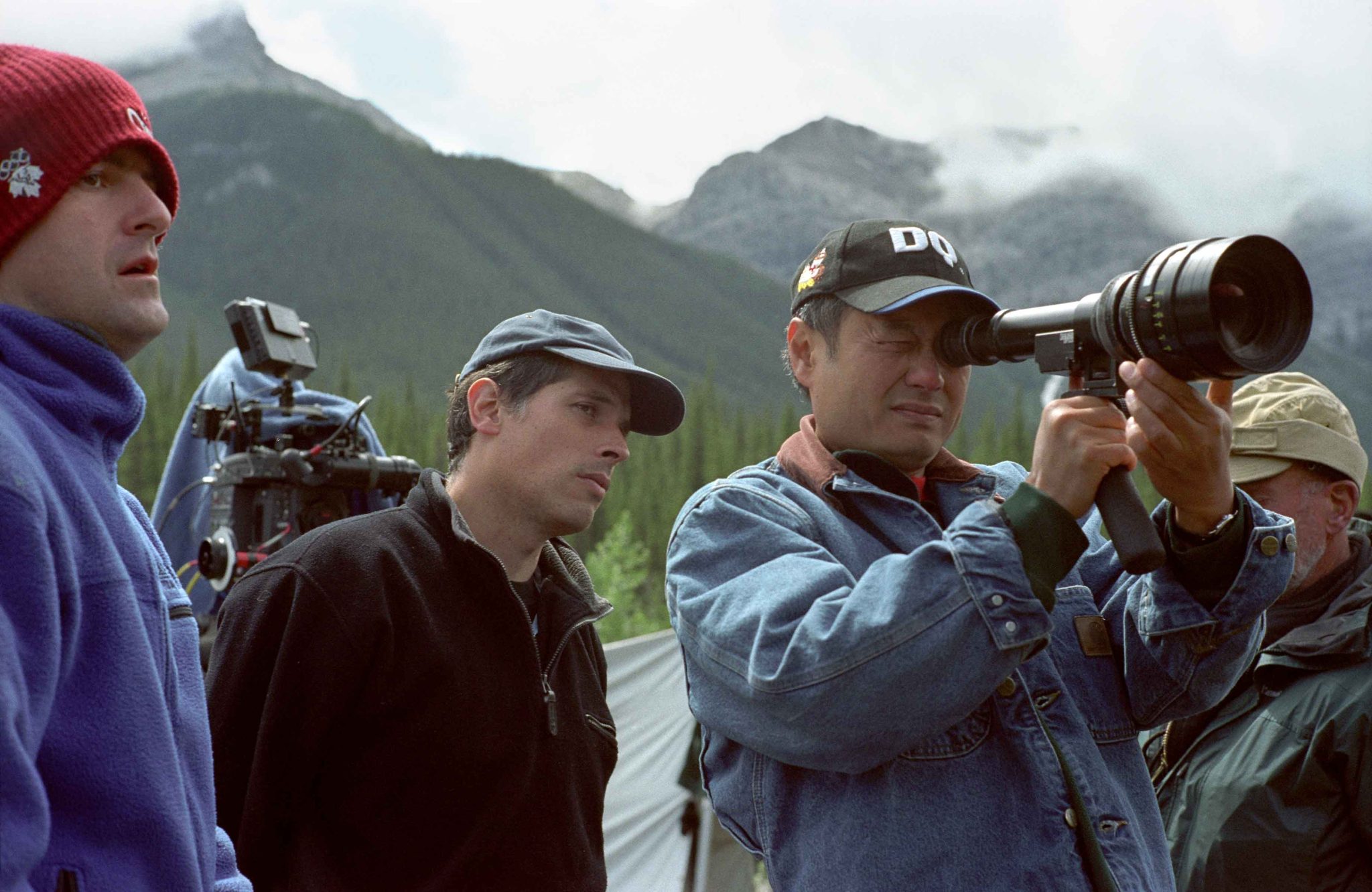 Film stills and BTS images from Brokeback Mountain