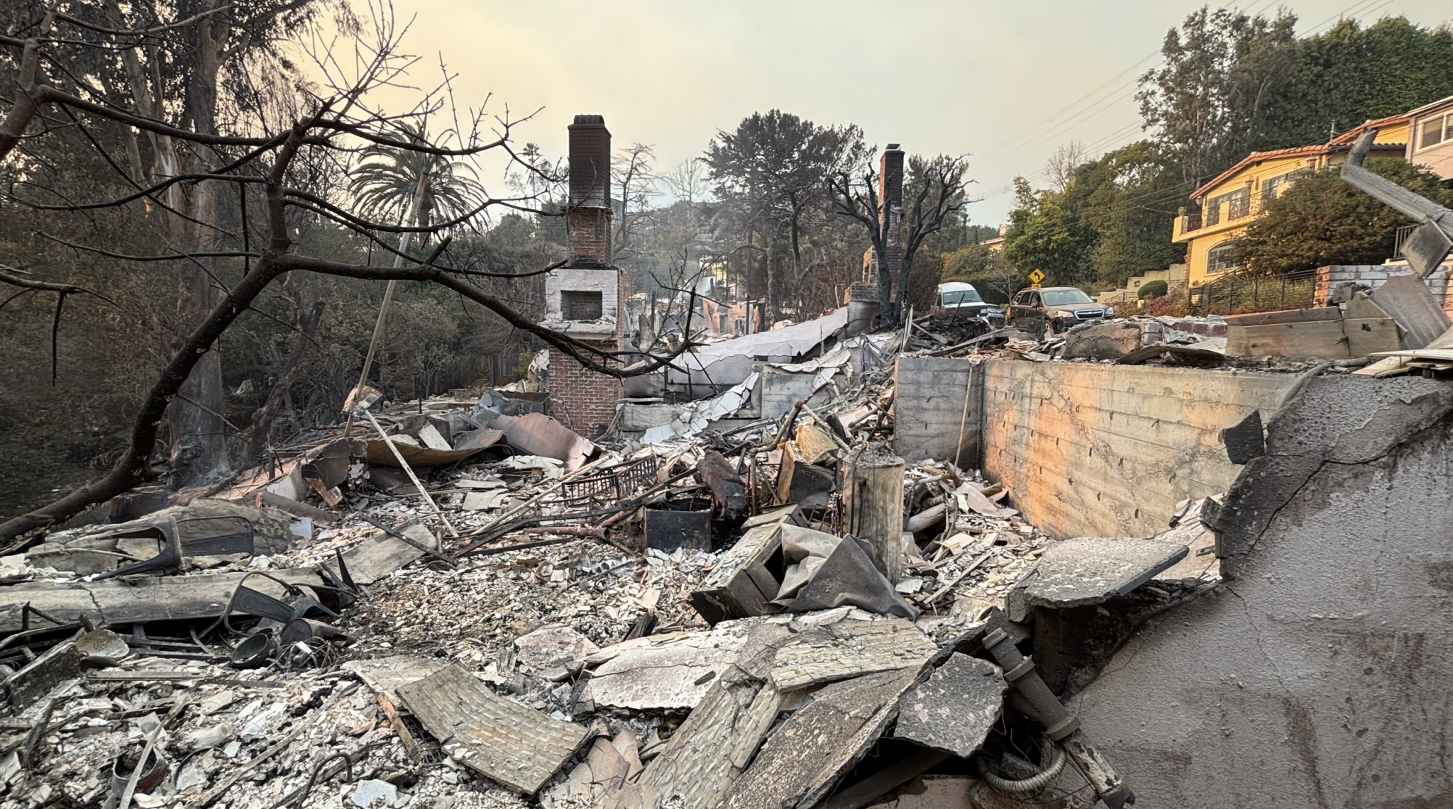 Max Emerson and Andrés Camilo's house after the LA Fires.