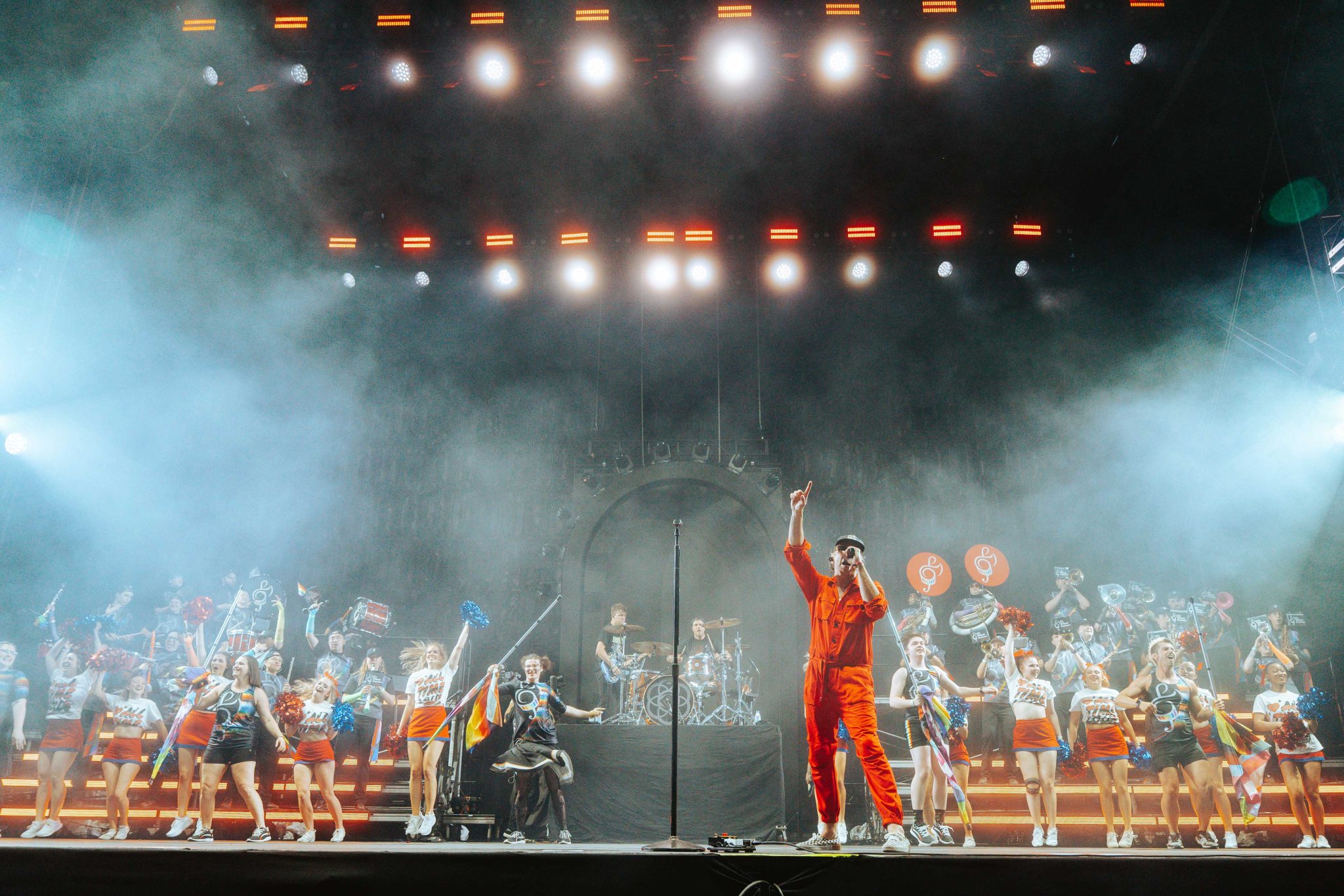 All Time Low made a powerful Pride Month statement at Warped Tour DC with an LGBTQ+ marching band and cheer squad.