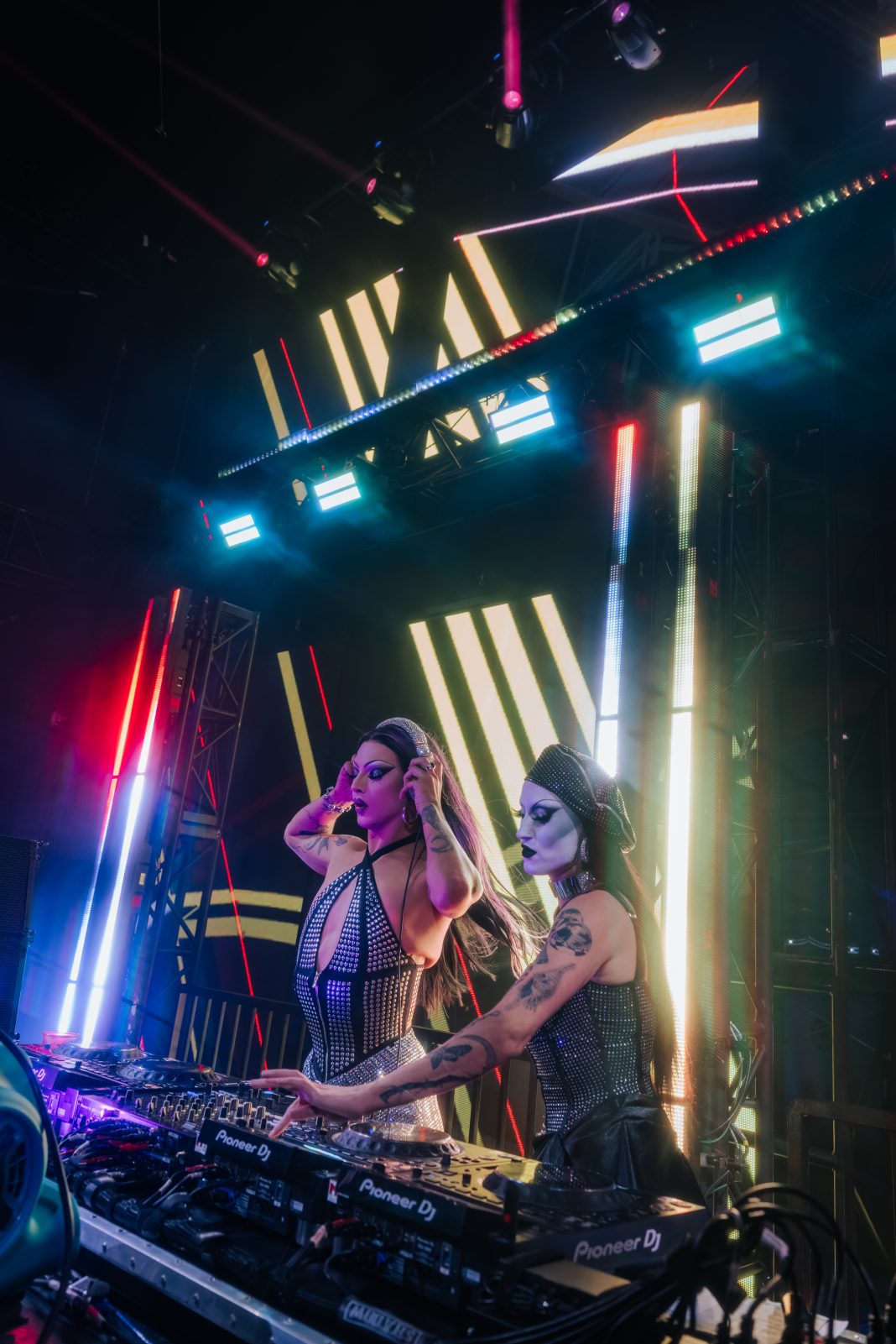 Violet Chachki and GottMik at perform their duo set at WEHO Pride. Photo: @danielmacadangdang