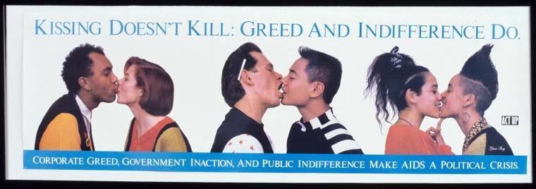 Gran Fury's 'Kissing Doesn't Kill' Campaign